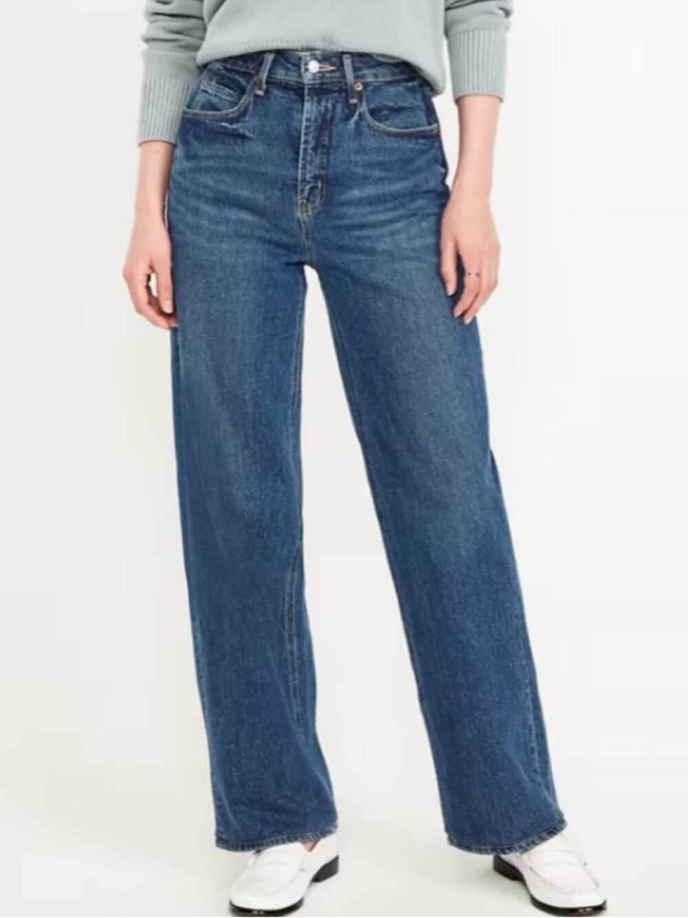 Old Navy Sky High Wide Leg Jeans 8